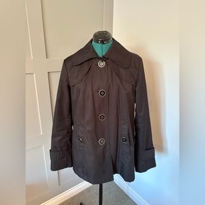 GUESS Black Trench Style Coat
